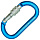 Карабин Kong Oval Alu Classic Screw Cyan/Polished - Фото 1 малая