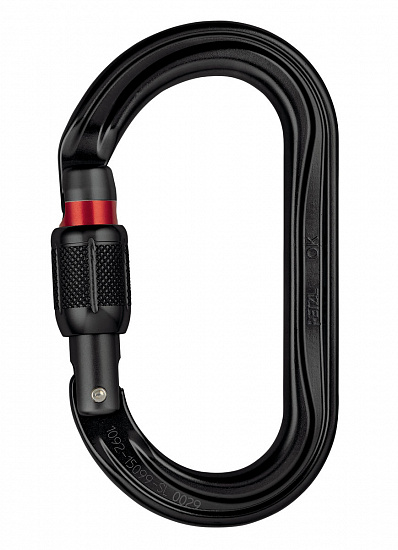 Карабин Petzl Ok Screw Black - Фото 1 большая