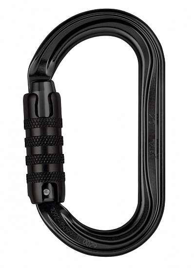 Карабин Petzl Ok Triact Black - Фото 1 большая