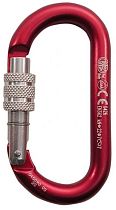 Карабин Kong Oval Alu Classic Screw Red/Polish