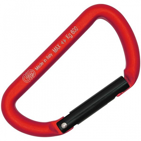 Карабин Kong Mini D All Anod Red/Black - Фото 1 большая