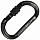 Карабин Kong Oval Alu Screw Black - Фото 1 малая