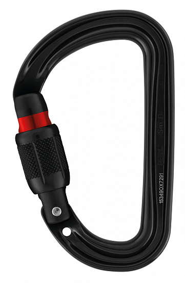 Карабин Petzl Sm'D Screw Black - Фото 1 большая