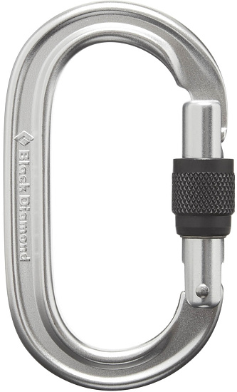 Карабин Black Diamond Oval Keylock Screwgate Biner Polished - Фото 1 большая