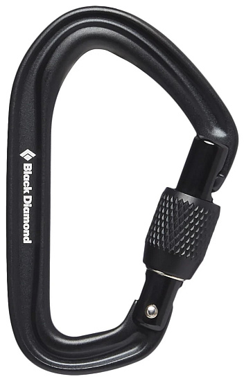 Карабин Black Diamond Hotforge Screwgate Black - Фото 1 большая