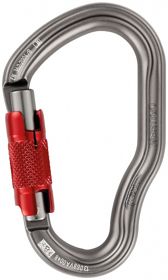 Карабин Petzl Vertigo Twist-Lock Grey - Фото 1 большая