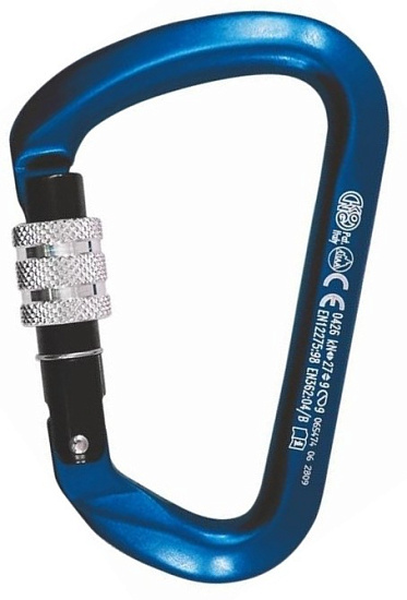 Карабин Kong Large Multiuse Screw Blue/Black/Polished - Фото 1 большая