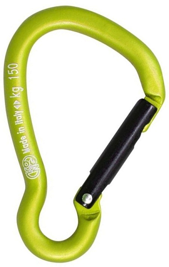 Карабин Kong Harness Alu 5мм Yellow/Black - Фото 1 большая