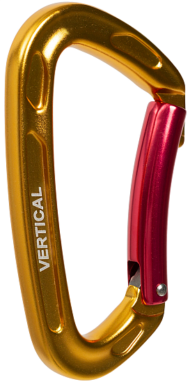 Карабин Vertical скалолазный с гнутой защелкой Keylock Gold - Фото 3 большая