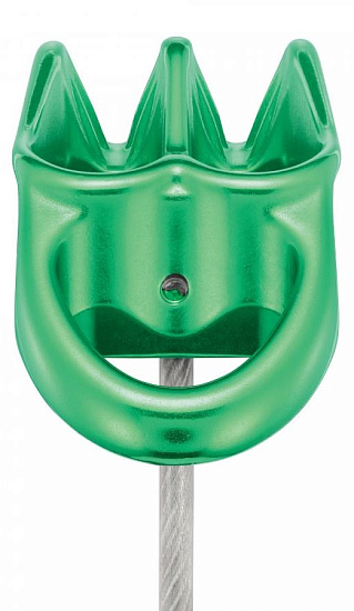 Страховочно-спусковое устройство Petzl Reverso Green - Фото 3 большая