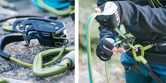 Страховочное устройство Edelrid Giga Jul Slate - Фото 3 большая
