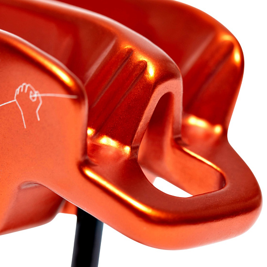 Страховочно-спусковое устройство Mammut Wall Alpine Belay Orange - Фото 4 большая
