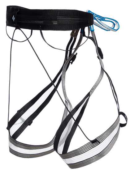 Страховочная система Black Diamond Couloir Ultralight White-Black - Фото 2 большая