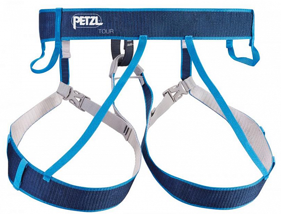 Страховочная система Petzl Tour Blue - Фото 5 большая