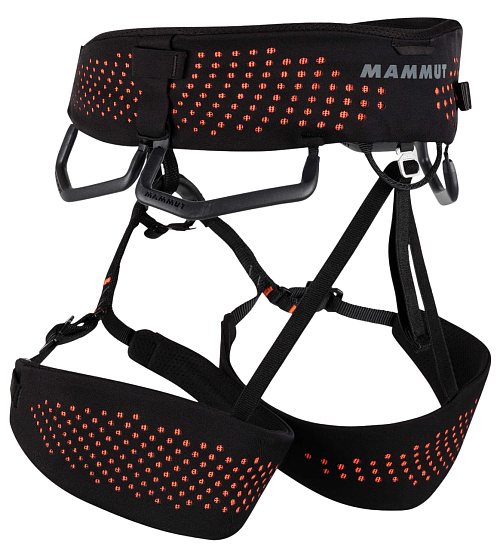 Страховочная система Mammut Comfort Fast Adjust Black/Safety Orange - Фото 2 большая