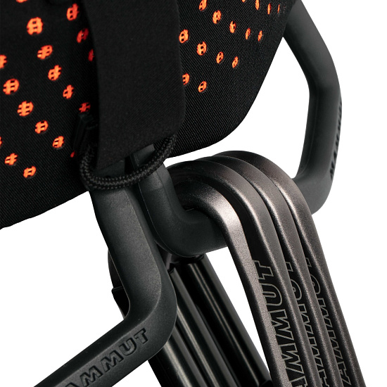 Страховочная система Mammut Comfort Fast Adjust Black/Safety Orange - Фото 4 большая