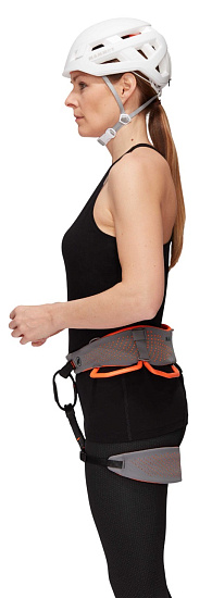 Страховочная система женская Mammut Comfort Fast Adjust Shark/Safety Orange - Фото 8 большая