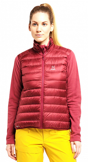 Жилет женский Haglofs Roc Down Brick Red - Фото 3 большая