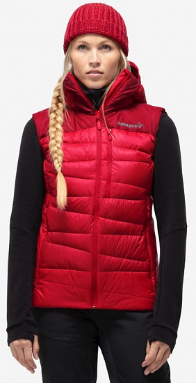 Жилет женский Norrona Falketind Down750 True Red - Фото 3 большая