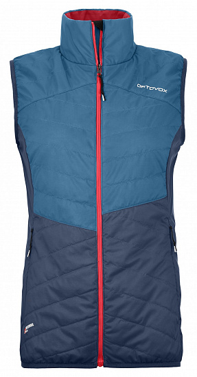 Жилет женский Ortovox Swisswool Dufour Blue Sea - Фото 1 большая