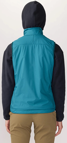 Жилет женский Mountain Hardwear Kor AirShell Бирюзовый - Фото 4 большая