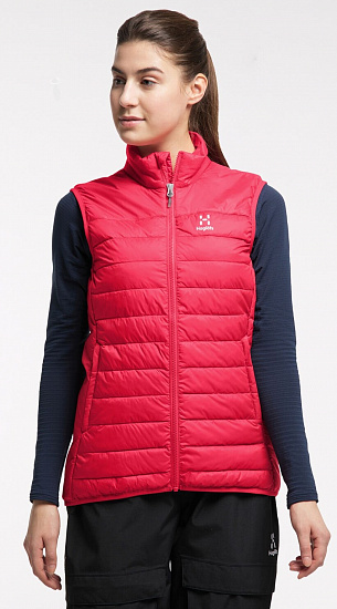 Жилет женский Haglofs Spire Mimic Scarlet Red - Фото 3 большая