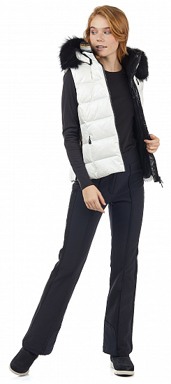 Жилет женский Toni Sailer Lou Fur Bright White - Фото 4 большая