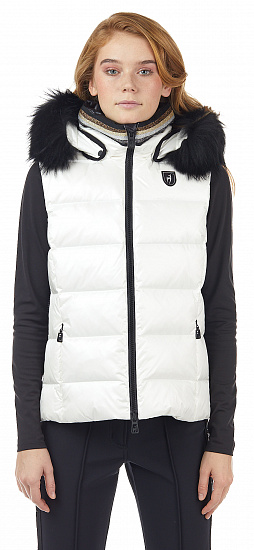 Жилет женский Toni Sailer Lou Fur Bright White - Фото 5 большая