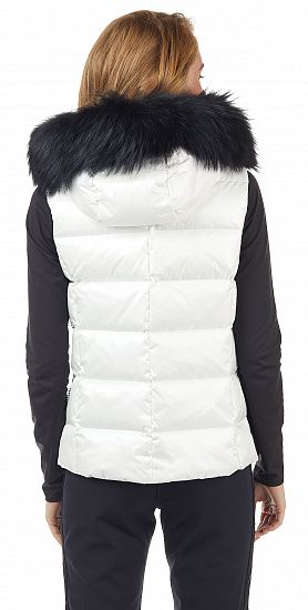 Жилет женский Toni Sailer Lou Fur Bright White - Фото 6 большая