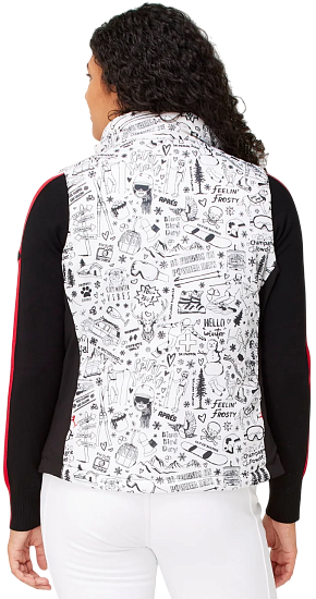 Жилет женский Krimson Klover Sela Reversible White Graffiti - Фото 6 большая