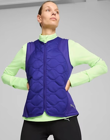 Жилет женский Puma Run Cloudspun Wrmlbl Lapis Lazuli - Фото 3 большая
