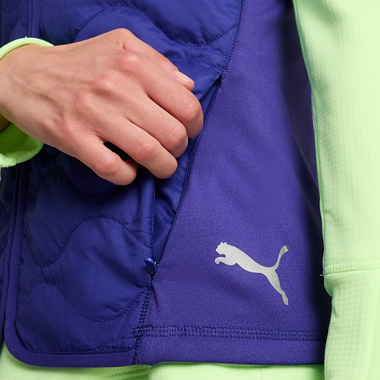 Жилет женский Puma Run Cloudspun Wrmlbl Lapis Lazuli - Фото 6 большая