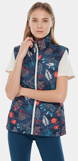 Жилет женский The North Face Thermoball Blue Wing Teal - Фото 3 большая