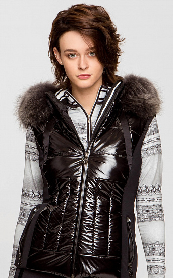 Жилет женский SportAlm Shad m.Kap+P Black - Фото 4 большая