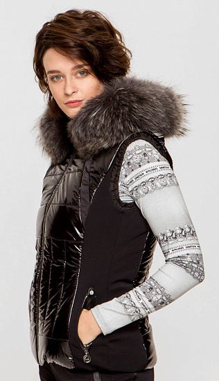 Жилет женский SportAlm Shad m.Kap+P Black - Фото 5 большая