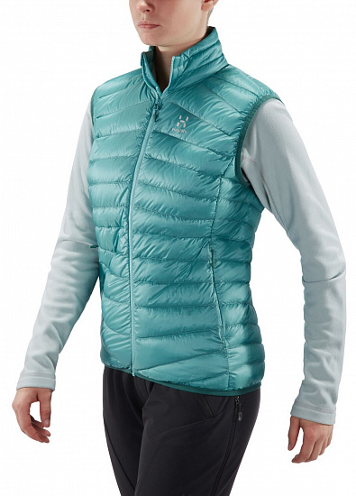 Жилет женский Haglofs Essens Down Glacier Green/Willow Green - Фото 3 большая
