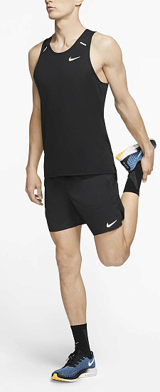 Шорты мужские Nike Flex Stride 2In1 Short 7In Black/Black/Reflective Silv - Фото 10 большая