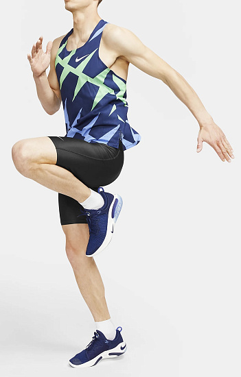 Шорты мужские Nike Fast Half Black/Reflective Silv - Фото 6 большая