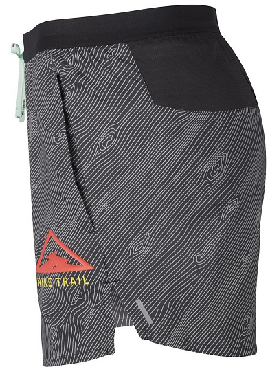Шорты мужские Nike Flex Stride Short 5 Trail Black/Black/Laser Crimson - Фото 2 большая