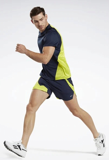 Шорты мужские Reebok Running Short Темно-Синий - Фото 5 большая