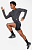 Шорты мужские Nike Drifit Flex Stride Trail Black/Dark Smoke Grey/White - Фото 7 малая