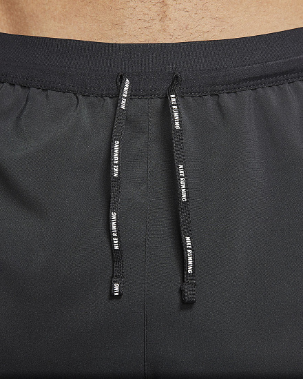 Шорты мужские Nike Flex Stride 2In1 Short 5In Black/Black/Reflective Silv - Фото 3 большая