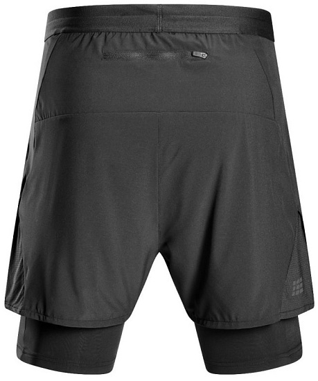 Шорты мужские CEP C48M The Run 2in1 Black - Фото 2 большая