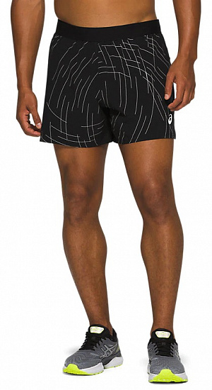 Шорты мужские ASICS Night Track Black Aop - Фото 1 большая