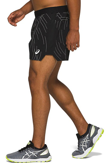 Шорты мужские ASICS Night Track Black Aop - Фото 3 большая