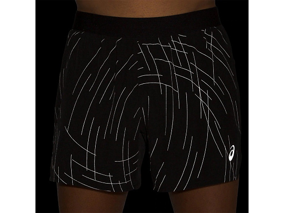 Шорты мужские ASICS Night Track Black Aop - Фото 6 большая