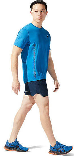 Шорты мужские ASICS Road 5In French Blue - Фото 6 большая