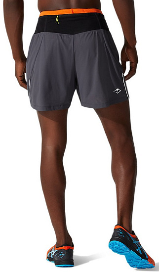 Шорты мужские ASICS Fujitrail Graphite Grey - Фото 2 большая
