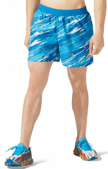 Шорты мужские ASICS Color Injection 5In Reborn Blue Noosa - Фото 1 большая