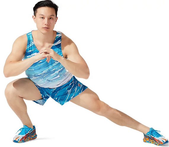 Шорты мужские ASICS Color Injection 5In Reborn Blue Noosa - Фото 5 большая